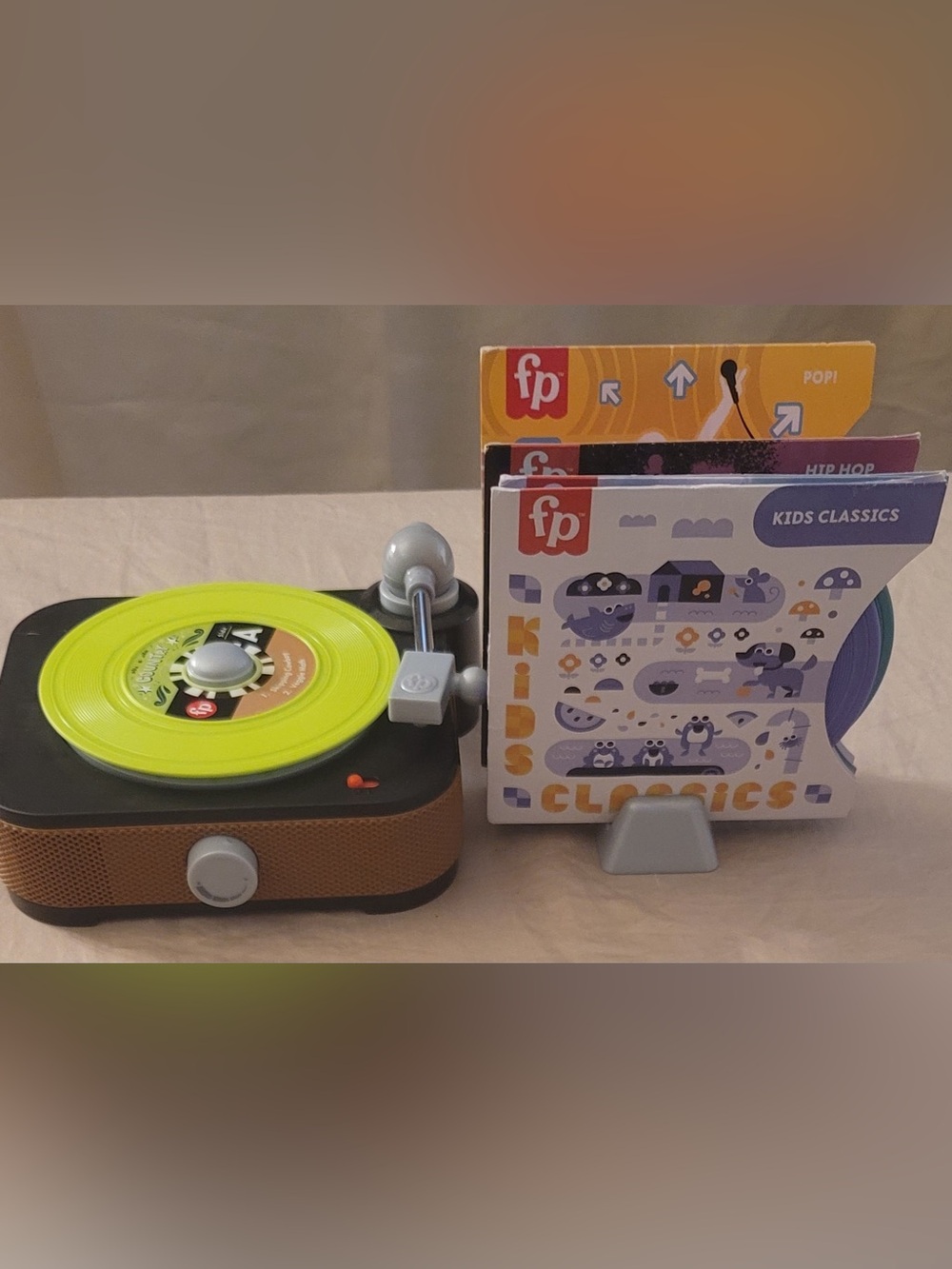 Kids Turntable Toy with Lime Green Record - Kids Toys